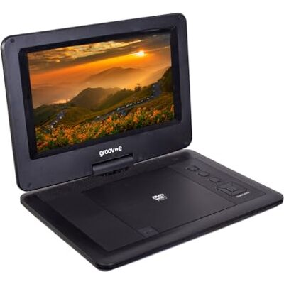 Groov-e 10.1-Inch Portable DVD Player Movie Player with TFT LCD Screen, Built-in Speakers, USB and SD Card Ports, Remote Control, and Rechargeable Battery, Mains or Battery Powered Groov-e 10.1-Inch Portable DVD Player Movie Player with TFT LCD Screen, Built-in Speakers, USB and SD Card Ports, Remote Control, and Rechargeable Battery, Mains or Battery Powered