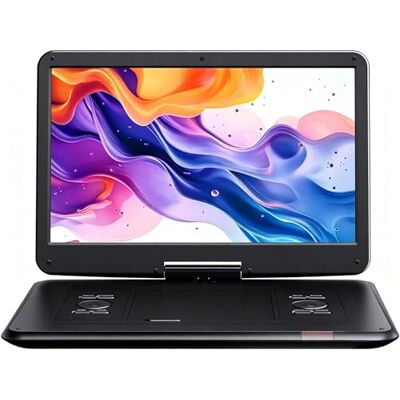 YOTON 17.5" Portable DVD Player, 15.6" HD Screen, Easy Setup, 6H Just insert and play, enjoy clear picture quality, All-Region Playback, Headphone Jack, AV-IN/AV-OUT, Not Support Blu-ray YOTON 17.5" Portable DVD Player, 15.6" HD Screen, Easy Setup, 6H Just insert and play, enjoy clear picture quality, All-Region Playback, Headphone Jack, AV-IN/AV-OUT, Not Support Blu-ray
