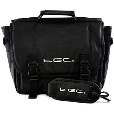 TGC New ® Messenger Style Padded Carry Case Bag for The Panasonic DVD-LS50 Portable DVD Player (Jet Black) TGC New ® Messenger Style Padded Carry Case Bag for The Panasonic DVD-LS50 Portable DVD Player (Jet Black)