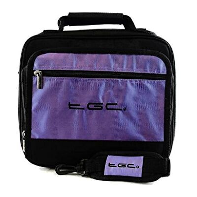 TGC Shinco SDP2002 12" Portable DVD Player Twin Compartment Case Bag by ® (Electric Purple & Black) TGC Shinco SDP2002 12" Portable DVD Player Twin Compartment Case Bag by ® (Electric Purple & Black)