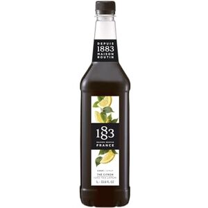 1883 MAISON ROUTIN Premium Lemon Iced Tea Syrup Made with Pure Cane Sugar for Iced Tea, Cocktails & Lemonades – Diet Friendly & Natural, No Preservatives – 1L PET Bottle 1883 MAISON ROUTIN Premium Lemon Iced Tea Syrup Made with Pure Cane Sugar for Iced Tea, Cocktails & Lemonades – Diet Friendly & Natural, No Preservatives – 1L PET Bottle