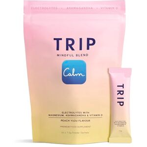 TRIP Peach Yuzu Electrolyte Powder Daily Hydration with Sodium, Magnesium, Vitamin D & More Sugar Free + Vegan Pack of 20 x 7.2 g sachets TRIP Peach Yuzu Electrolyte Powder Daily Hydration with Sodium, Magnesium, Vitamin D & More Sugar Free + Vegan Pack of 20 x 7.2 g sachets