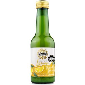 Biona Organic Lemon Juice 200ml, Pack of 6 100% Natural Organic Ingredients Great Taste Award 2024 Winner Free from Added Sugar Not from Concentrate For Salads, Cooking and Baking Biona Organic Lemon Juice 200ml, Pack of 6 100% Natural Organic Ingredients Great Taste Award 2024 Winner Free from Added Sugar Not from Concentrate For Salads, Cooking and Baking