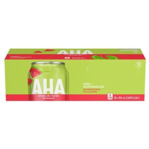 Aha Lime Watermelon Fridge Pack Cans, 355 mL, 12 Pack