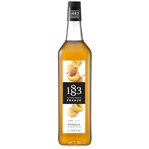 1883 MAISON ROUTIN Premium Cherry Plum Syrup – Fruity Flavoured Syrup for Cocktails, Iced Tea, Lemonades & Sodas – Vegan-Friendly, No Preservatives – 1L Glass Bottle 1883 MAISON ROUTIN Premium Cherry Plum Syrup – Fruity Flavoured Syrup for Cocktails, Iced Tea, Lemonades & Sodas – Vegan-Friendly, No Preservatives – 1L Glass Bottle