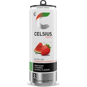CELSIUS Energy Drink, Sparkling Strawberry Watermelon, Natural Flavours. No Artificial Colours, Sugar Free Energy Drinks, 355 mL, 12-Pack CELSIUS Energy Drink, Sparkling Strawberry Watermelon, Natural Flavours. No Artificial Colours, Sugar Free Energy Drinks, 355 mL, 12-Pack