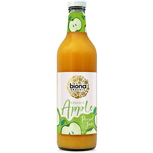 Biona Organic Apple Juice 750ml, Pack of 6 Immediately Pressed After Harvest Recyclable Glass Bottle Not From Concentrate No Added Sugar Vegan Biona Organic Apple Juice 750ml, Pack of 6 Immediately Pressed After Harvest Recyclable Glass Bottle Not From Concentrate No Added Sugar Vegan