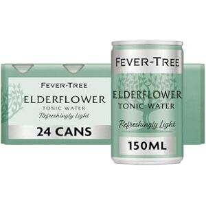 FEVER-TREE Refreshingly Light Elderflower Tonic Water 24x150ml FEVER-TREE Refreshingly Light Elderflower Tonic Water 24x150ml