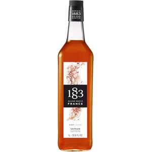 1883 MAISON ROUTIN Saffron Premium Syrup for Cocktails, Tea, Desserts Luxury Syrup 1L Glass Bottle 1883 MAISON ROUTIN Saffron Premium Syrup for Cocktails, Tea, Desserts Luxury Syrup 1L Glass Bottle