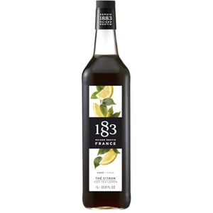 1883 MAISON ROUTIN Premium Lemon Iced Tea Syrup Made with Pure Cane Sugar for Iced Tea, Cocktails & Lemonades – Diet Friendly & Natural, No Preservatives – 1L Glass Bottle 1883 MAISON ROUTIN Premium Lemon Iced Tea Syrup Made with Pure Cane Sugar for Iced Tea, Cocktails & Lemonades – Diet Friendly & Natural, No Preservatives – 1L Glass Bottle
