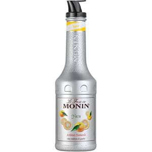 Monin Yuzu Fruit Mix Puree 1L for Cocktails, Smoothies and Mocktails. Vegan-Friendly, Allergen-Free, 100% Natural Flavours and Colourings. 2-in-1 Yuzu Puree and Sugar Syrup Hybrid Monin Yuzu Fruit Mix Puree 1L for Cocktails, Smoothies and Mocktails. Vegan-Friendly, Allergen-Free, 100% Natural Flavours and Colourings. 2-in-1 Yuzu Puree and Sugar Syrup Hybrid