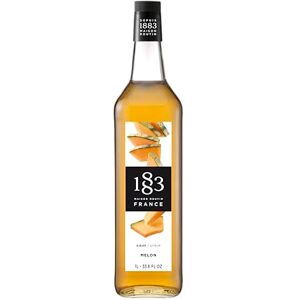 1883 MAISON ROUTIN Melon Premium Syrup for Cocktails, Mocktails, Sodas Fruit Syrup 1L Glass Bottle 1883 MAISON ROUTIN Melon Premium Syrup for Cocktails, Mocktails, Sodas Fruit Syrup 1L Glass Bottle