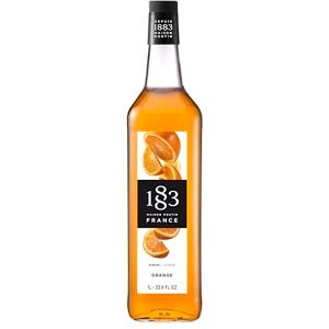 1883 MAISON ROUTIN Orange Premium Syrup for Cocktails, Mocktails, Sodas Citrus Syrup 1L Glass Bottle 1883 MAISON ROUTIN Orange Premium Syrup for Cocktails, Mocktails, Sodas Citrus Syrup 1L Glass Bottle