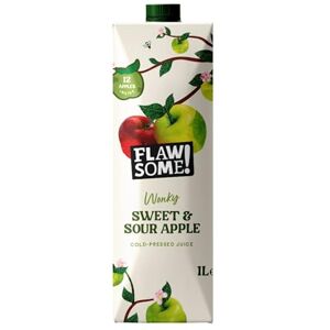 Flawsome ! Sweet & Sour Apple 6x1l Cold-Pressed No Added Sugar Pressed Sweet & Sour Apple – 100% Natural and Pure with No Sweeteners – Craft Vegan Not from Concentrate Flawsome ! Sweet & Sour Apple 6x1l Cold-Pressed No Added Sugar Pressed Sweet & Sour Apple – 100% Natural and Pure with No Sweeteners – Craft Vegan Not from Concentrate