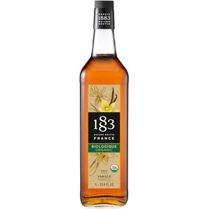 1883 MAISON ROUTIN Premium Organic Vanilla Syrup Made with Organic Cane Sugar for Coffee, Lattes & Desserts Diet Friendly 1L Glass Bottle 1883 MAISON ROUTIN Premium Organic Vanilla Syrup Made with Organic Cane Sugar for Coffee, Lattes & Desserts Diet Friendly 1L Glass Bottle
