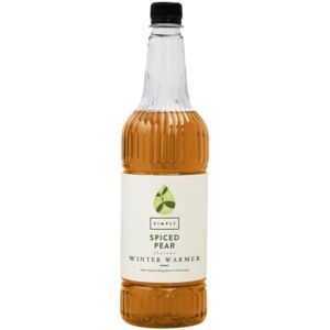 Simply Spiced Pear Winter Warmer Syrup, Vegan and Nut Free Flavoured Syrup for Hot Drinks (1 Litre) Simply Spiced Pear Winter Warmer Syrup, Vegan and Nut Free Flavoured Syrup for Hot Drinks (1 Litre)