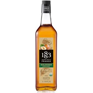 1883 MAISON ROUTIN Premium Organic Hazelnut Syrup – Nutty Flavoured Syrup for Coffee, Hot Chocolate, Cocktails and Desserts – Vegan-Friendly, No Preservatives – 1L Glass Bottle 1883 MAISON ROUTIN Premium Organic Hazelnut Syrup – Nutty Flavoured Syrup for Coffee, Hot Chocolate, Cocktails and Desserts – Vegan-Friendly, No Preservatives – 1L Glass Bottle