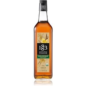 1883 MAISON ROUTIN Premium Organic Vanilla Syrup Made with Organic Cane Sugar for Coffee, Lattes & Desserts Diet Friendly 1L Glass Bottle 1883 MAISON ROUTIN Premium Organic Vanilla Syrup Made with Organic Cane Sugar for Coffee, Lattes & Desserts Diet Friendly 1L Glass Bottle