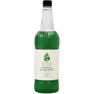 Simply Pandan & Coconut Syrup 1L – Coconut Coffee Syrup for Iced Matcha, Lattes, Cocktails, Frappes & Smoothies – Vegan & Halal – For Hot & Cold Drinks Simply Pandan & Coconut Syrup 1L – Coconut Coffee Syrup for Iced Matcha, Lattes, Cocktails, Frappes & Smoothies – Vegan & Halal – For Hot & Cold Drinks