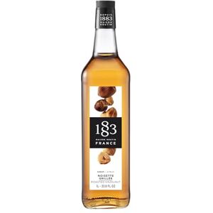 1883 MAISON ROUTIN Premium Roasted Hazelnut Syrup – Flavoured Coffee Syrup for Lattes, Desserts & Cocktails, Vegan-Friendly, No Artificial Colours, 1L Glass Bottle 1883 MAISON ROUTIN Premium Roasted Hazelnut Syrup – Flavoured Coffee Syrup for Lattes, Desserts & Cocktails, Vegan-Friendly, No Artificial Colours, 1L Glass Bottle