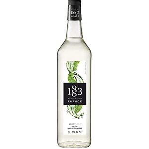 1883 MAISON ROUTIN Premium Mojito Mint Syrup, Refreshing Herbal Flavour for Cocktails, Lemonades and Mocktails, Vegan-Friendly, No Preservatives or Artificial Flavours – 1L Glass Bottle 1883 MAISON ROUTIN Premium Mojito Mint Syrup, Refreshing Herbal Flavour for Cocktails, Lemonades and Mocktails, Vegan-Friendly, No Preservatives or Artificial Flavours – 1L Glass Bottle