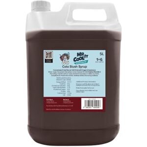 Mr Cool It Cola Slush Syrup 5L Reduced Sugar Frozen Drink Mix, 6:1 Concentrate, Suitable for All SLUSHI Machines, Vegan, Halal & Gluten Free Mr Cool It Cola Slush Syrup 5L Reduced Sugar Frozen Drink Mix, 6:1 Concentrate, Suitable for All SLUSHI Machines, Vegan, Halal & Gluten Free