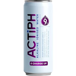 ACTIPH Water Alkaline Spring Water Cans pH9+ (12x 330ml) Purified with Electrolytes Clean and Smooth Taste ACTIPH Water Alkaline Spring Water Cans pH9+ (12x 330ml) Purified with Electrolytes Clean and Smooth Taste