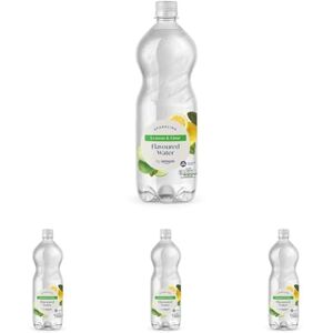 by Amazon Lemon & Lime Flavoured Sparkling Water, 1L (Pack of 4)