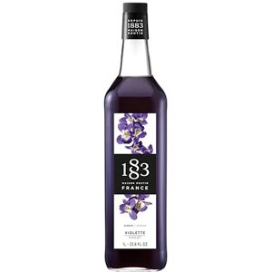 1883 MAISON ROUTIN Violet Premium Syrup for Cocktails, Lattes, Mocktails Floral Syrup 1L Glass Bottle 1883 MAISON ROUTIN Violet Premium Syrup for Cocktails, Lattes, Mocktails Floral Syrup 1L Glass Bottle