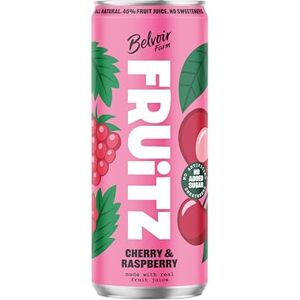 BELVOIR FRUIT FARMS Belvoir Farm FRUiTZ CHERRY & RASPBERRY, 100% Natural Ingredients, Real fruit juices, Nothing Artificial, No Added Sugar, No Sweeteners, Suitable for Vegetarians & Vegans, 24x330ml BELVOIR FRUIT FARMS Belvoir Farm FRUiTZ CHERRY & RASPBERRY, 100% Natural Ingredients, Real fruit juices, Nothing Artificial, No Added Sugar, No Sweeteners, Suitable for Vegetarians & Vegans, 24x330ml