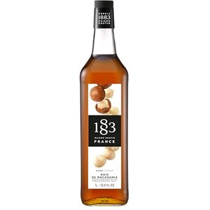1883 MAISON ROUTIN Premium Macadamia Nut Syrup Made with Pure Cane Sugar for Coffee, Lattes & Desserts Nutty Flavour, No Preservatives 1L Glass Bottle 1883 MAISON ROUTIN Premium Macadamia Nut Syrup Made with Pure Cane Sugar for Coffee, Lattes & Desserts Nutty Flavour, No Preservatives 1L Glass Bottle