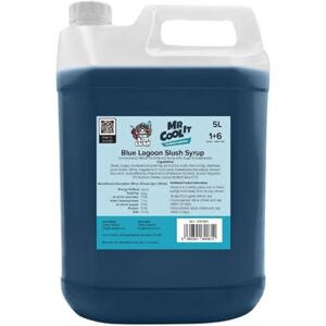 Mr Cool It Blue Lagoon Cocktail Slush Syrup 5L Reduced Sugar Frozen Drink Mix, 6:1 Concentrate, Suitable for All SLUSHI Machines, Vegan, Halal & Gluten Free Mr Cool It Blue Lagoon Cocktail Slush Syrup 5L Reduced Sugar Frozen Drink Mix, 6:1 Concentrate, Suitable for All SLUSHI Machines, Vegan, Halal & Gluten Free