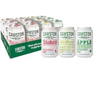 Cawston Press Variety Pack Cans/Mixed Case Fizzy Drink Blended with Sparkling Water and Pressed Apple Juice (330ml x 12 cans) Gluten Free Vegan No Added Sugar Cawston Press Variety Pack Cans/Mixed Case Fizzy Drink Blended with Sparkling Water and Pressed Apple Juice (330ml x 12 cans) Gluten Free Vegan No Added Sugar