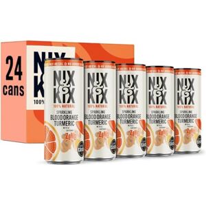 NIX AND KIX Nix & Kix Blood Orange & Turmeric 100% Natural Premium Sparkling Soft Drink Low Calorie & Vegan Friendly No Added Sugar Or Sweeteners 250ml x 24 Pack NIX AND KIX Nix & Kix Blood Orange & Turmeric 100% Natural Premium Sparkling Soft Drink Low Calorie & Vegan Friendly No Added Sugar Or Sweeteners 250ml x 24 Pack