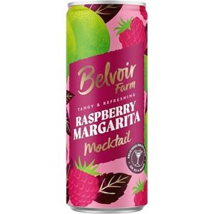 BELVOIR FRUIT FARMS Belvoir Raspberry Margarita Non-Alcoholic Sparkling Drink 12 x 250ml Cans with Raspberry, Lime and Agave, Vegan and Vegetarian BELVOIR FRUIT FARMS Belvoir Raspberry Margarita Non-Alcoholic Sparkling Drink 12 x 250ml Cans with Raspberry, Lime and Agave, Vegan and Vegetarian
