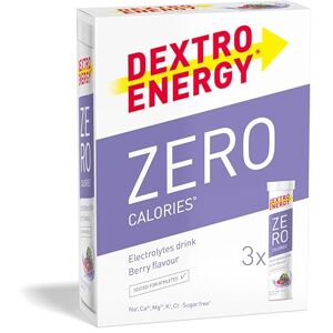 Dextro Energy Zero Calories I Recovery and Hydration Electrolyte Drink I Zero Effervescent Tablets I Berry 3 Tubes, 60 Tablets Dextro Energy Zero Calories I Recovery and Hydration Electrolyte Drink I Zero Effervescent Tablets I Berry 3 Tubes, 60 Tablets