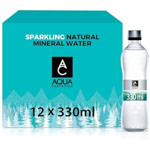 Aqua Carpatica Glass 330ml x 12 Pure Natural Sparkling Mineral Water for Optimal Hydration, Nitrate-Free, Abundant in Calcium & Magnesium, Naturally Alkaline, Enriched with Natural Electrolytes Aqua Carpatica Glass 330ml x 12 Pure Natural Sparkling Mineral Water for Optimal Hydration, Nitrate-Free, Abundant in Calcium & Magnesium, Naturally Alkaline, Enriched with Natural Electrolytes