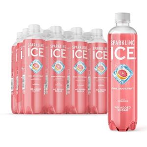 Sparkling Ice , Pink Grapefruit Flavored Sparkling Water Contains Vitamins- Only 12 calories- No Added Sugar No Carbs (12 x 500ml Bottles) Sparkling Ice , Pink Grapefruit Flavored Sparkling Water Contains Vitamins- Only 12 calories- No Added Sugar No Carbs (12 x 500ml Bottles)