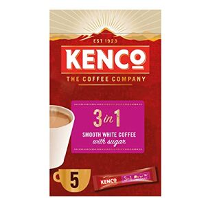 Kenco 3 in 1 Smooth White Instant Coffee with Sugar Sachets 5x20g (Pack of 7, Total 35 Sachets, 700g)