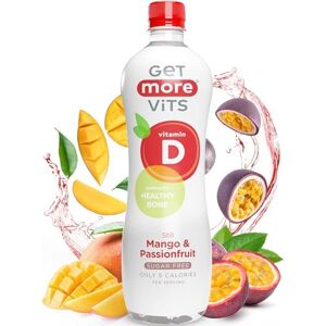 Get More Vits Vitamin D Still Mango & Passionfruit Spring Water (12 x 500ml), Support Healthy Bones, Teeth & Muscles, Boost Immune System, Sugar Free, Low Calorie, Natural Flavours, Vegetarian Get More Vits Vitamin D Still Mango & Passionfruit Spring Water (12 x 500ml), Support Healthy Bones, Teeth & Muscles, Boost Immune System, Sugar Free, Low Calorie, Natural Flavours, Vegetarian
