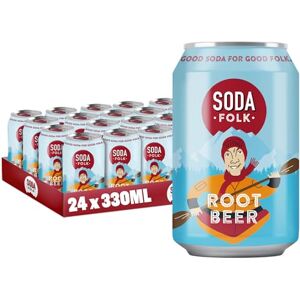 Soda Folk Root Beer, American Style Fizzy Drinks, Real Maple Syrup, Sweet Refreshing Reduced Sugar, Soft Drink, The Prime Drink, Nostalgic Flavours, Gluten Free & Vegan (24 x 330ml Cans) Soda Folk Root Beer, American Style Fizzy Drinks, Real Maple Syrup, Sweet Refreshing Reduced Sugar, Soft Drink, The Prime Drink, Nostalgic Flavours, Gluten Free & Vegan (24 x 330ml Cans)