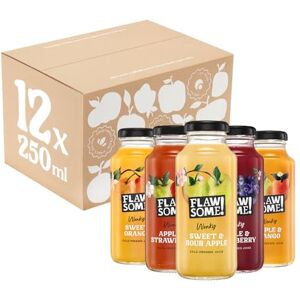 Flawsome ! Variety Pack 12x250ml Cold-Pressed Juice No Added Sugar Pressed Juice – 100% Natural & Pure, with No Sweeteners – Craft, Vegan, Not from Concentrate Flawsome ! Variety Pack 12x250ml Cold-Pressed Juice No Added Sugar Pressed Juice – 100% Natural & Pure, with No Sweeteners – Craft, Vegan, Not from Concentrate
