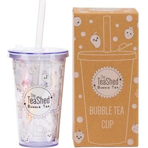 The *TeaShed The Teashed Bubble Tea Cup & Straw Gift Set Reusable 16oz Leak Proof Design Hot or Cold to Be Used with Popping Boba, Syrup and Powder Bubble Tea Kits The *TeaShed The Teashed Bubble Tea Cup & Straw Gift Set Reusable 16oz Leak Proof Design Hot or Cold to Be Used with Popping Boba, Syrup and Powder Bubble Tea Kits