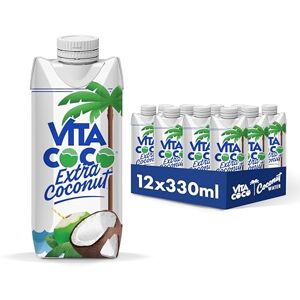 Vita Coco Extra Coconut Water Multipack 330ml x 12, Pressed Coconut Water, Packed With Electrolytes, Gluten Free, Full Of Vitamin C, Low-Calorie Electrolyte Drink, Thirst Quenching Refreshment Vita Coco Extra Coconut Water Multipack 330ml x 12, Pressed Coconut Water, Packed With Electrolytes, Gluten Free, Full Of Vitamin C, Low-Calorie Electrolyte Drink, Thirst Quenching Refreshment