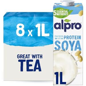 Alpro Soya Drink Plant-Based Long Life Dairy Free & Lactose Free Milk Alternative 1L (Pack of 8) Alpro Soya Drink Plant-Based Long Life Dairy Free & Lactose Free Milk Alternative 1L (Pack of 8)