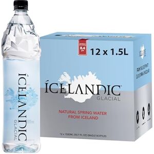 Icelandic Glacial Premium Still Water 1.5L Recycled PET Bottles x 12 Per Pack – Alkaline/Low PH, Recycled Packaging, BPA Free, Carbon Neutral from Icelandic Spring. Low TDS and Mineral Content. Icelandic Glacial Premium Still Water 1.5L Recycled PET Bottles x 12 Per Pack – Alkaline/Low PH, Recycled Packaging, BPA Free, Carbon Neutral from Icelandic Spring. Low TDS and Mineral Content.