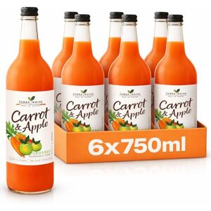 James White Organic Carrot and Apple Juice Vegan No Added Sugar Picked and Pressed (Pack of 6x750ml) James White Organic Carrot and Apple Juice Vegan No Added Sugar Picked and Pressed (Pack of 6x750ml)