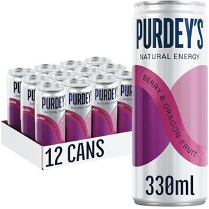 Purdey's Natural Energy Berry & Dragon fruit 330ml Can (Pack of 12) Purdey's Natural Energy Berry & Dragon fruit 330ml Can (Pack of 12)