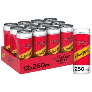 Schweppes Can Cranberry Pomegranate 250 ml (Pack of 12) Schweppes Can Cranberry Pomegranate 250 ml (Pack of 12)
