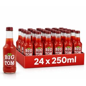 BIG TOM Spiced Tomato Juice for Bloody Mary Mix 250ml Bottles (24 Pack) Vegan-Friendly Drink BIG TOM Spiced Tomato Juice for Bloody Mary Mix 250ml Bottles (24 Pack) Vegan-Friendly Drink